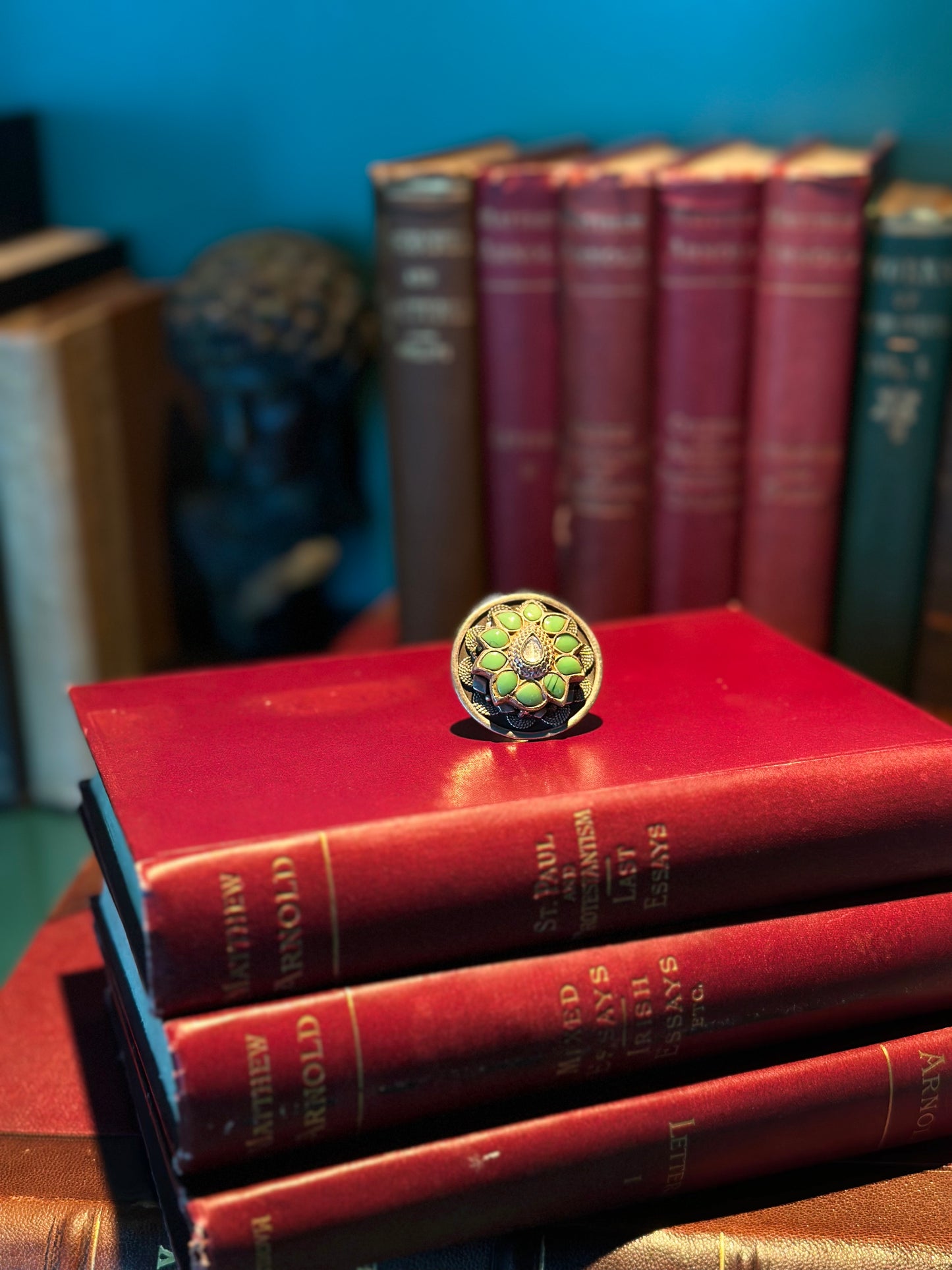 Mandap Jade Stone Ring