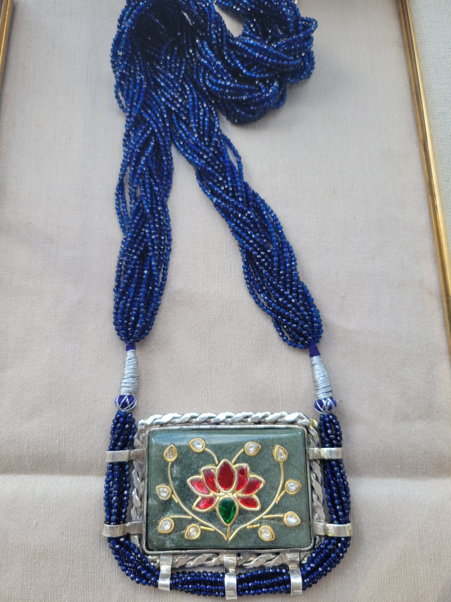 Lapis Kundan necklace