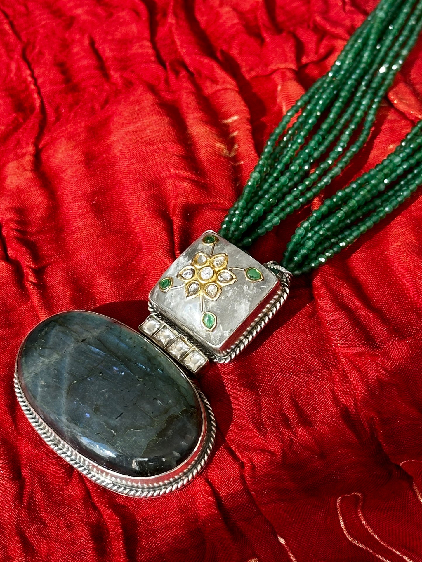 Enchanting Emerald Fusion Necklace