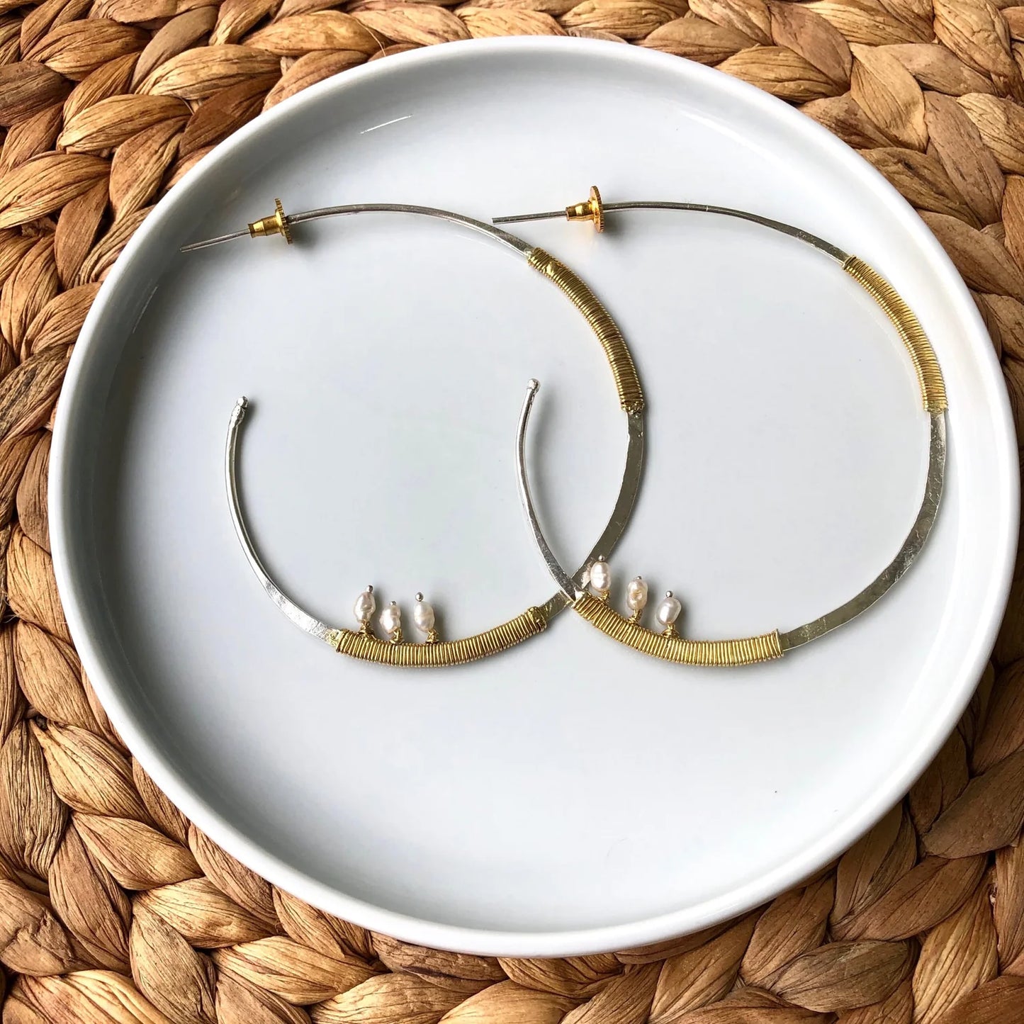 Pearl Hoops