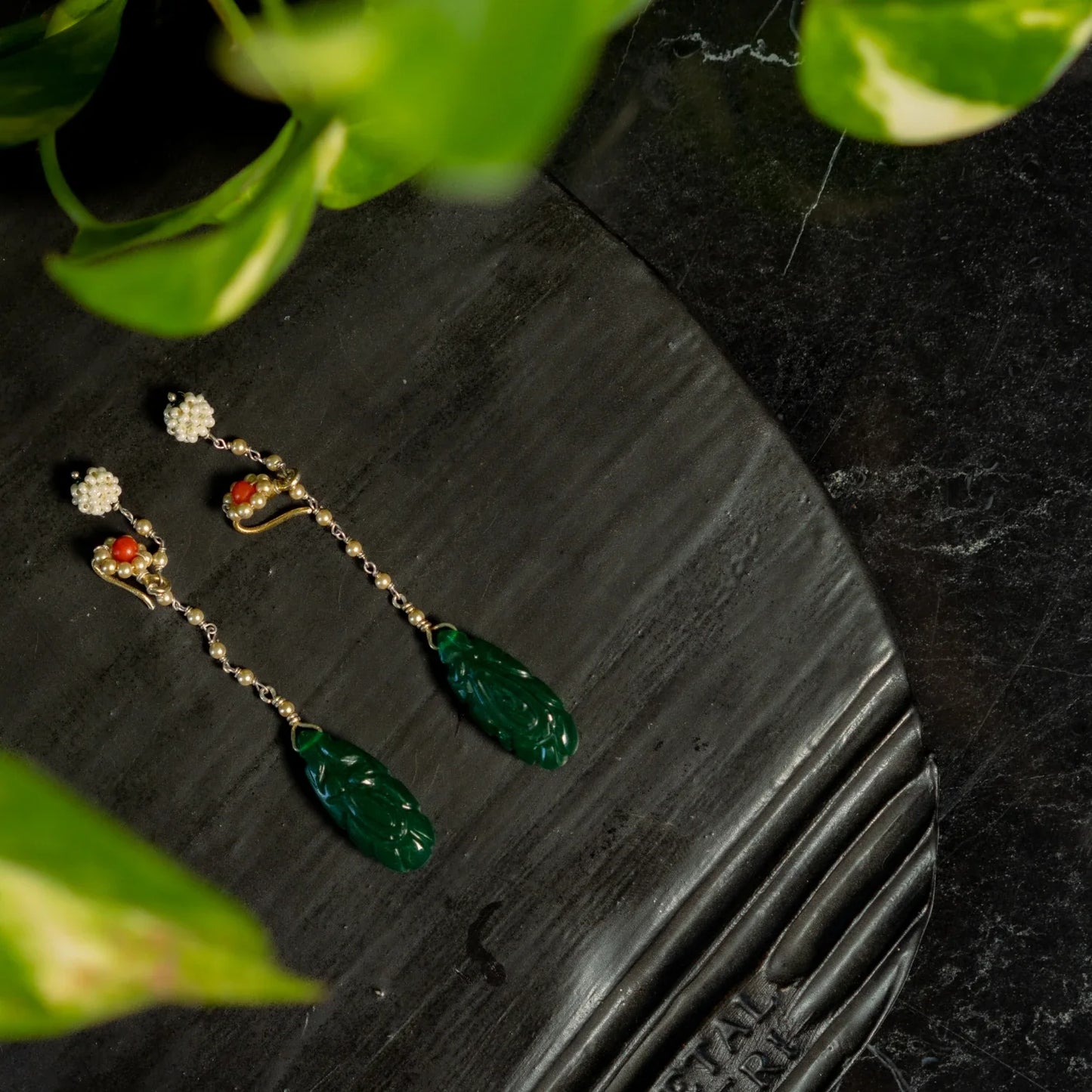 Lehar Emerald Earrings