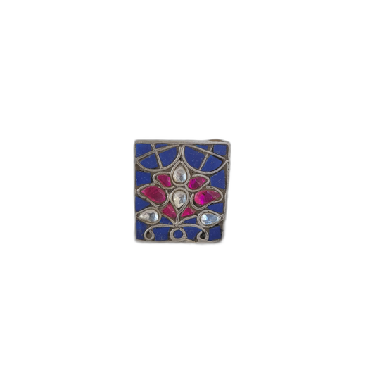 Lapis Oxidzed Ring