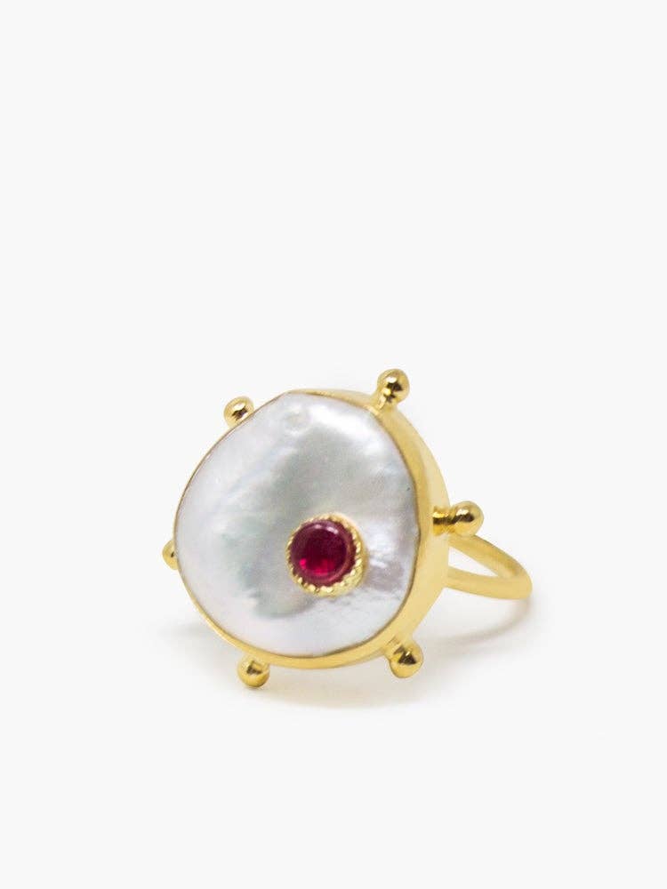 Rebel Rebel Pink Ruby Stacking Ring