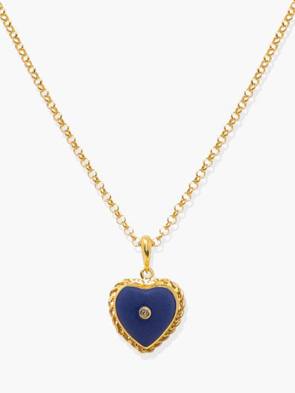 Lovelight Gold-Plated Blue Heart Necklace