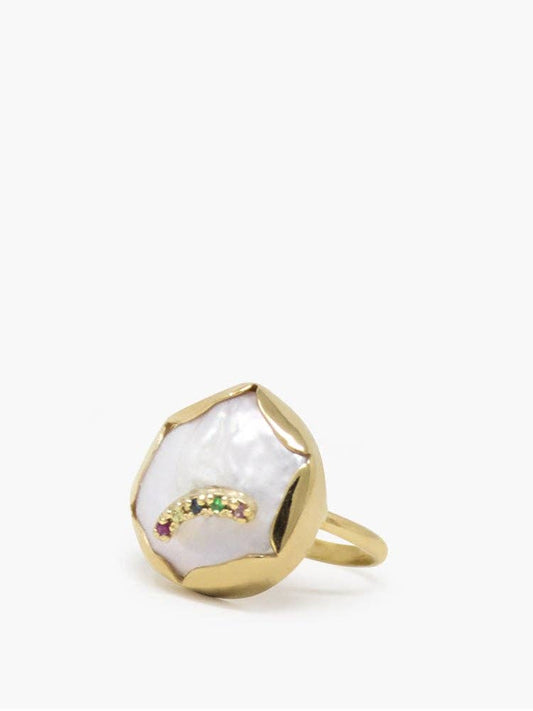 Over The Rainbow Pearl Ring